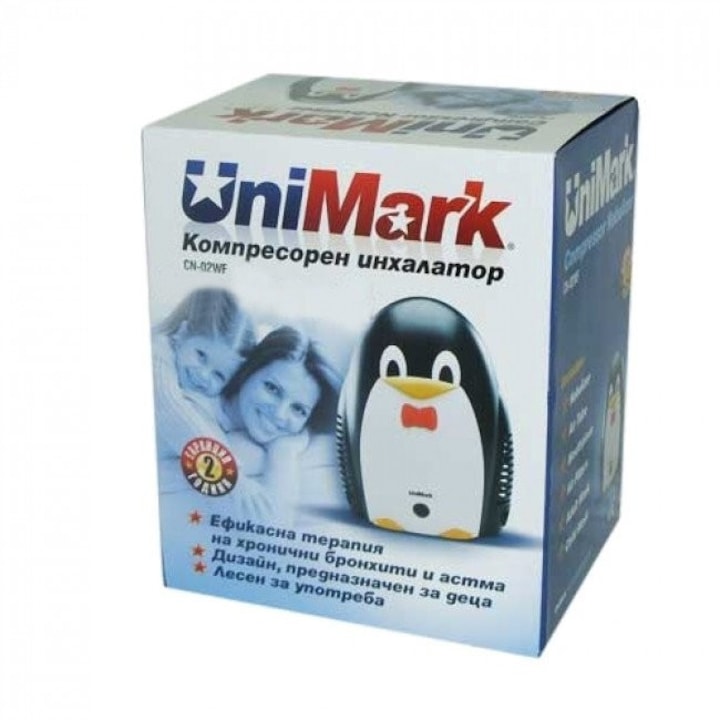 Инхалатор Unimark Пингвин, Червен/Черен