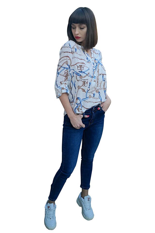 Camasa dama beatrice Hermosa, Alb