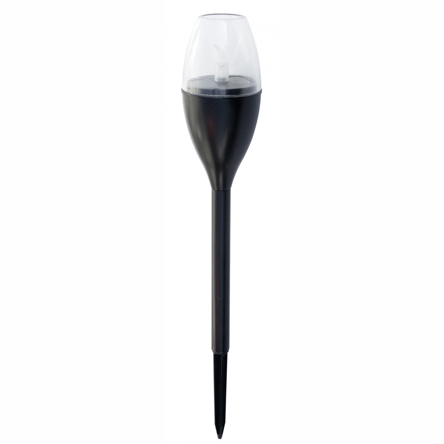 Lampa solara pentru gradina IDL®, Design tip Faclie, Cu diametrul de 6.3 cm si inaltimea de 37.5 cm, Confectionata din plastic, material usor si rezistent, fiind ideala pentru exteriorul locuintei