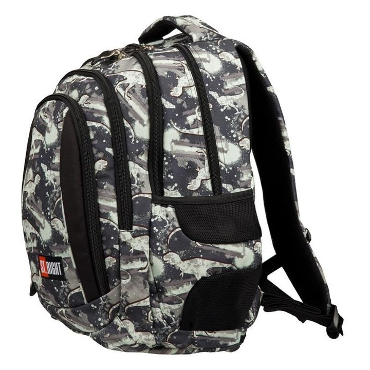 Rucsac Scolar 4 Compartimente St.Right - Dinosaurs BP4