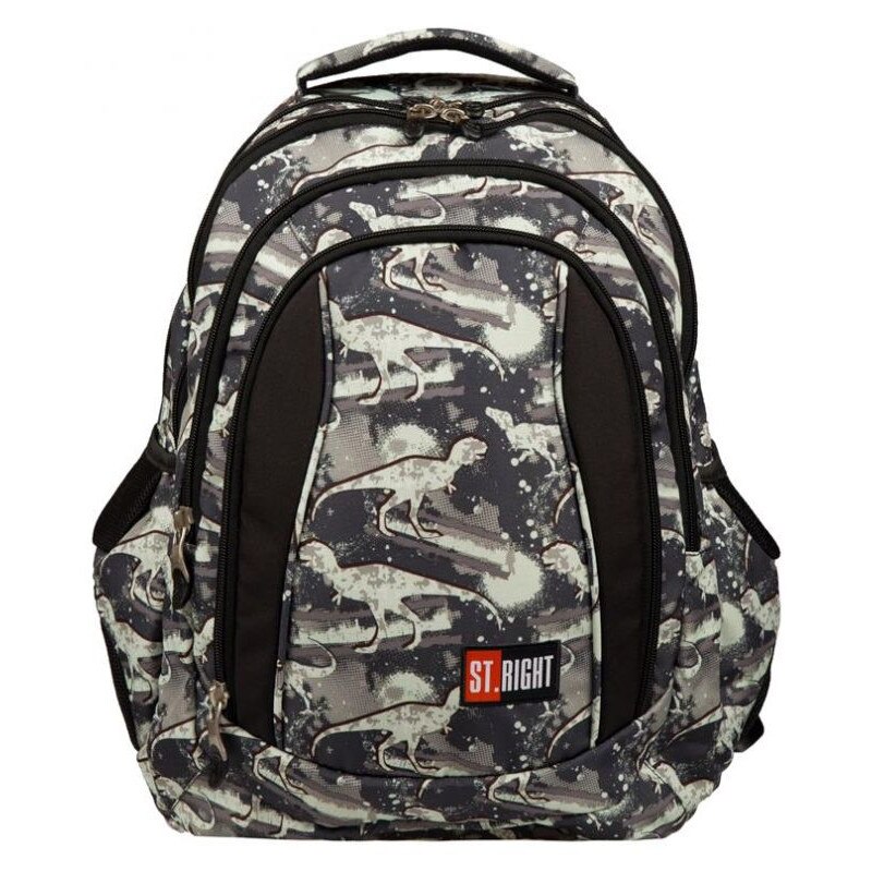 Rucsac Scolar 4 Compartimente St.Right - Dinosaurs BP4