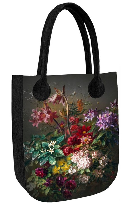 Bertoni, Shopper táska City Antracit, Filc, Többszínű