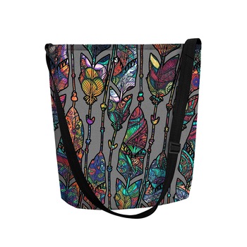 Bertoni, Geanta Boho din pasla, Multicolor Bertoni, Geanta Boho din pasla, Multicolor