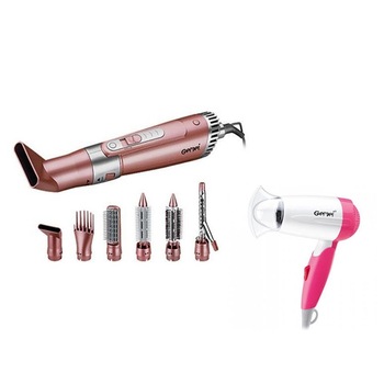 Pachet Uscator de par Gemei GM-1711, Alb/Mov + Uscator de Par Profesional Gemei GM-4831- 7 in 1, Pink, 2200W + cutie bijuterii cadou Pachet Uscator de par Gemei GM-1711, Alb/Mov + Uscator de Par Profesional Gemei GM-4831- 7 in 1, Pink, 2200W + cutie bijuterii cadou