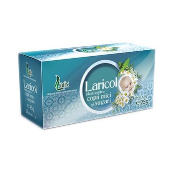 Ceai Laricol ideal pentru copii mici si sugari 25 plicuri 25 g Ceai Laricol ideal pentru copii mici si sugari 25 plicuri 25 g