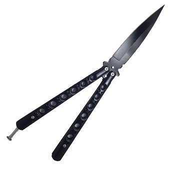 Cutit fluture briceag Butterfly trick Balisong CS:GO Negru Cutit fluture briceag Butterfly trick Balisong CS:GO Negru