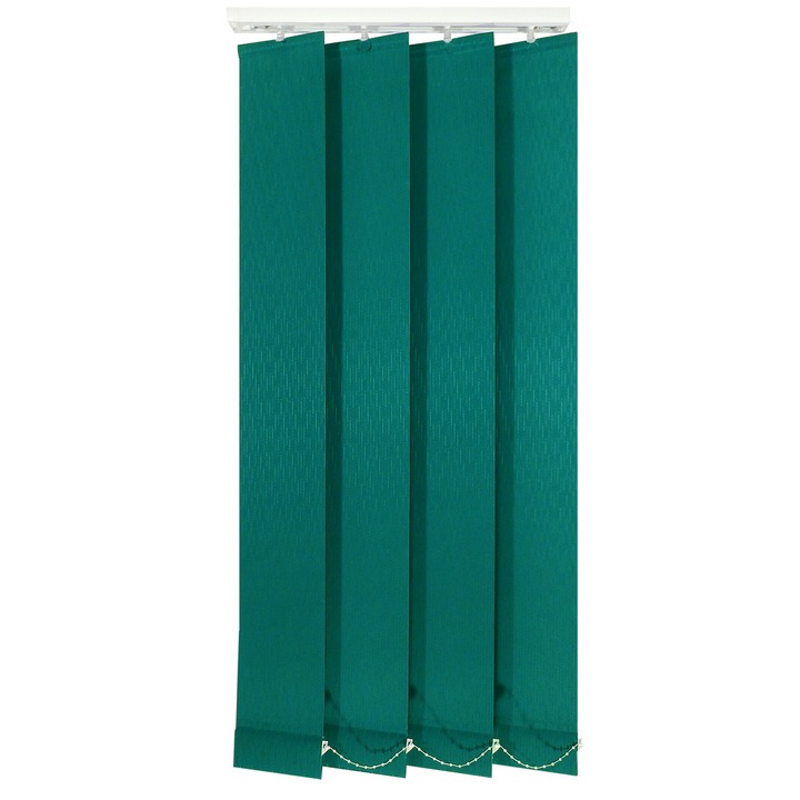 Jaluzele verticale 127mm, L260 x H280 cm, material Rustik 40, Verde