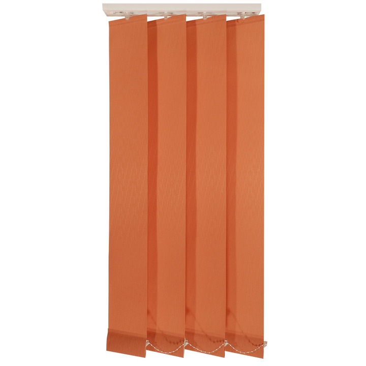 Jaluzele verticale 127mm, L260 x H280 cm, material Rustik S 37, Caramiziu