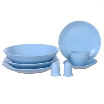 Serviciu de masa Eljado, ceramica, 33 piese, albastru Serviciu de masa Eljado, ceramica, 33 piese, albastru