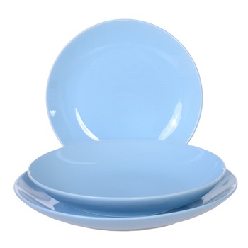 Set 3 farfurii Eljado, ceramica, ambalaj cadou, albastre Set 3 farfurii Eljado, ceramica, ambalaj cadou, albastre