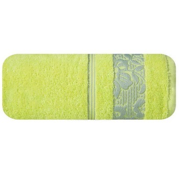 Prosop baie Eurofirany Silvia, 100% bumbac, 50x90 cm, Verde lime Prosop baie Eurofirany Silvia, 100% bumbac, 50x90 cm, Verde lime