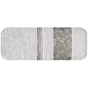 Prosop baie Eurofirany Silvia, 100% bumbac, 50x90 cm, Argintiu Prosop baie Eurofirany Silvia, 100% bumbac, 50x90 cm, Argintiu