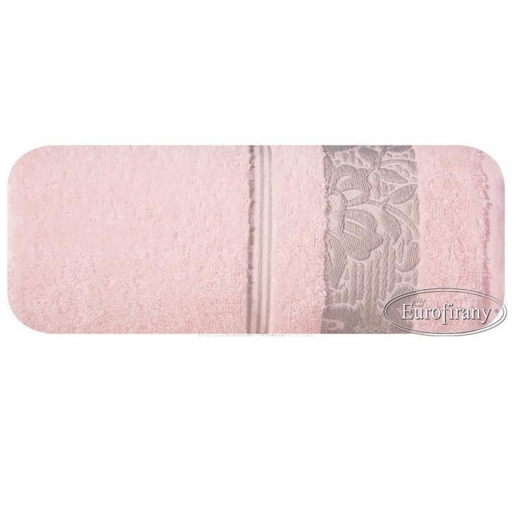 Prosop baie SYLWIA, Eurofirany, 70x140, 100% bumbac, roz deschis
