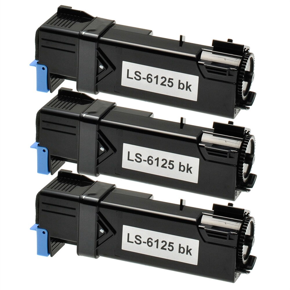 Set 3 Cartuse Black 6000 Pag Compatibile cu Xerox Phaser 6125, 6125 N. 2K 106R01334