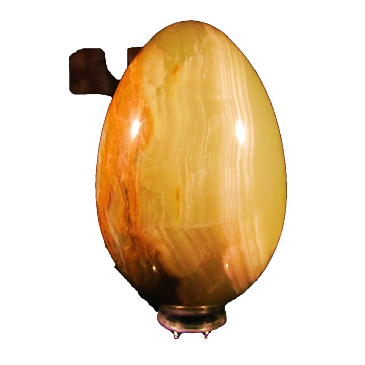 Яйце от полускъпоценни камъни Minerals Rainbow, Оникс , 13/8,5 см