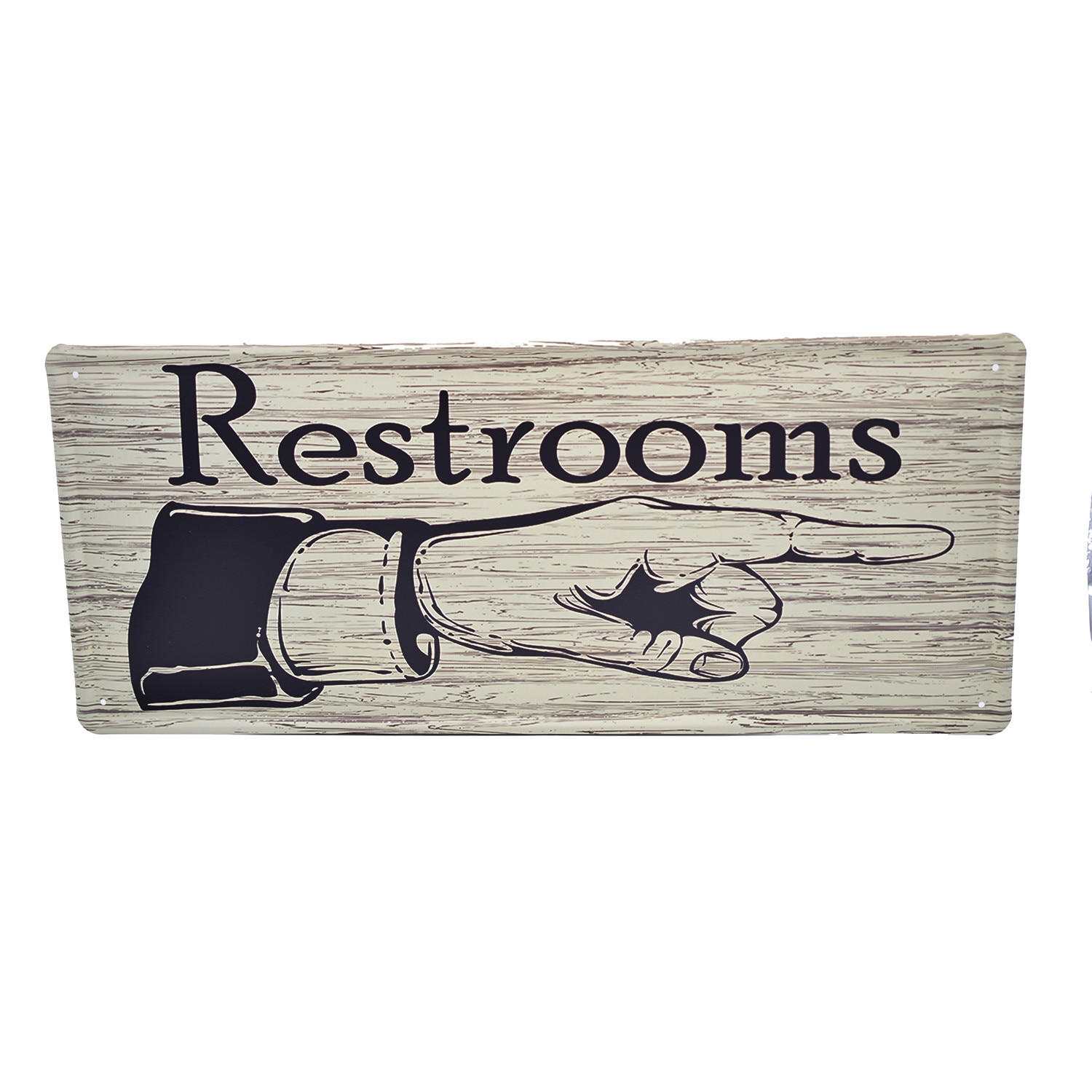 Tablou metalic Restroom D31, 20x46 cm