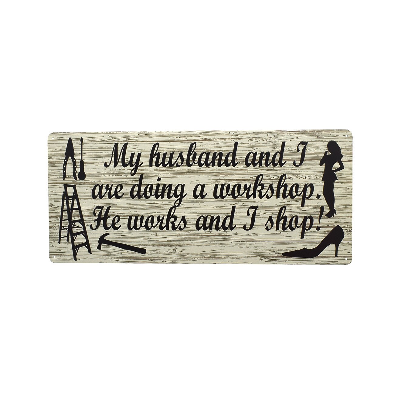 Tablou metalic Workshop D31, 20x46 cm