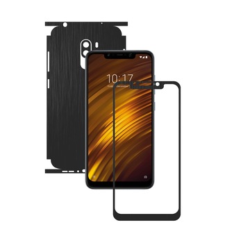 Folie Protectie Carbon Skinz pentru Xiaomi Pocophone F1 - Brushed Negru 360 Cut, Skin Adeziv Full Body Cover pentru Rama Ecran, Carcasa Spate si Laterale Folie Protectie Carbon Skinz pentru Xiaomi Pocophone F1 - Brushed Negru 360 Cut, Skin Adeziv Full Body Cover pentru Rama Ecran, Carcasa Spate si Laterale