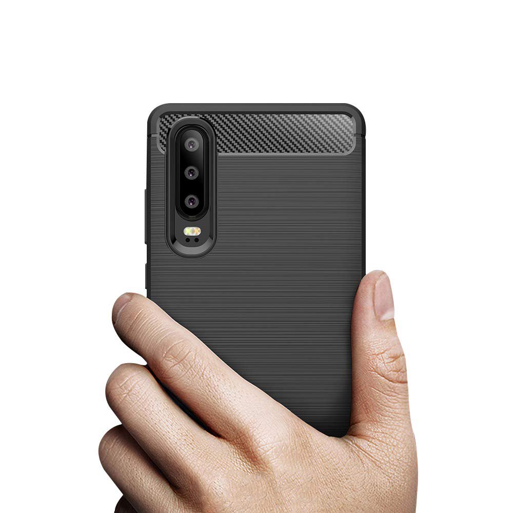 Husa pentru Huawei P30 tpu carbon black