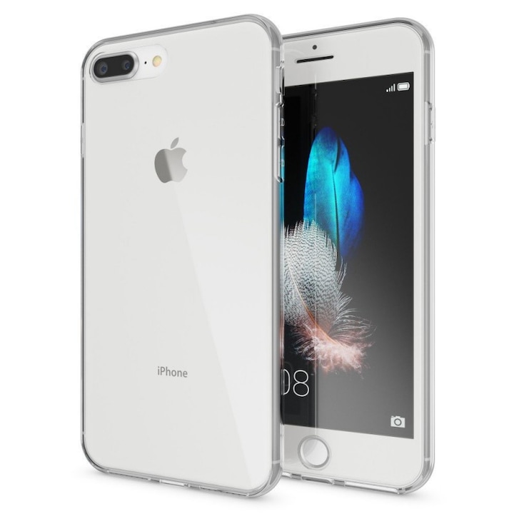 Husa 360º MyStyle ultra slim TPU, fata - spate , transparenta compatibila cu Apple Iphone 7 Plus