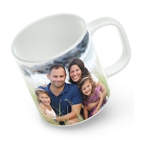 Cana alba personalizata, ceramica, 330 ml