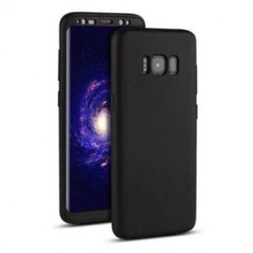 Husa FullBody MyStyle Pro Black pentru Samsung Galaxy S8 acoperire completa 360 grade cu folie de protectie gratis