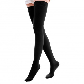 Ciorapi medicinali compresivi Alina, model peste genunchi, culoare negru, marimea L Ciorapi medicinali compresivi Alina, model peste genunchi, culoare negru, marimea L