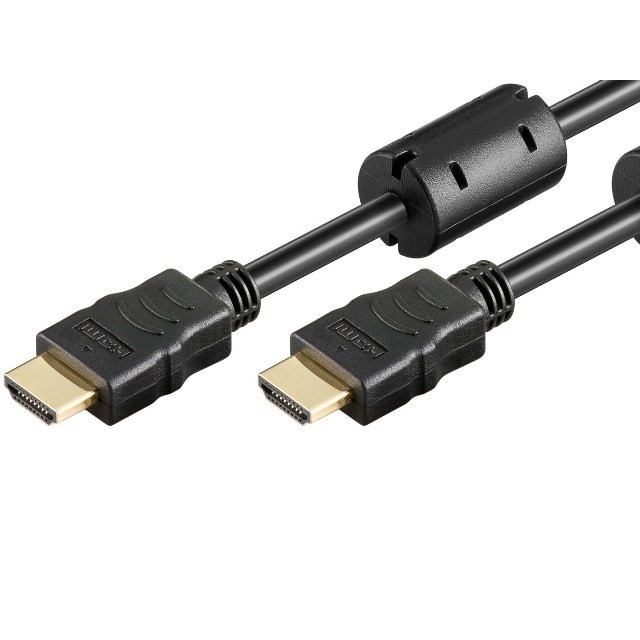 Cablu HDMI A tata la HDMI A tata, 1m, 1.4V, ecranat, cu Ethernet, ARC, cu ferita, contacte aurite