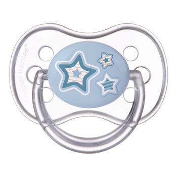 Suzeta „Newborn Baby“ cu tetina rotunda silicon, Canpol babies®, fara BPA, 18 luni +, albastru Suzeta „Newborn Baby“ cu tetina rotunda silicon, Canpol babies®, fara BPA, 18 luni +, albastru