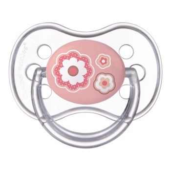 Suzeta „Newborn Baby“ cu tetina rotunda silicon, Canpol babies®, fara BPA, 18 luni +, roz Suzeta „Newborn Baby“ cu tetina rotunda silicon, Canpol babies®, fara BPA, 18 luni +, roz