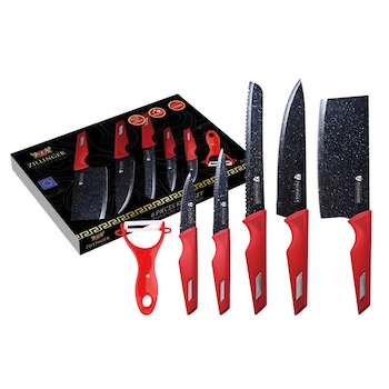 Set cutite Zillinger ZL-865, 6 piese, invelis ceramic Set cutite Zillinger ZL-865, 6 piese, invelis ceramic
