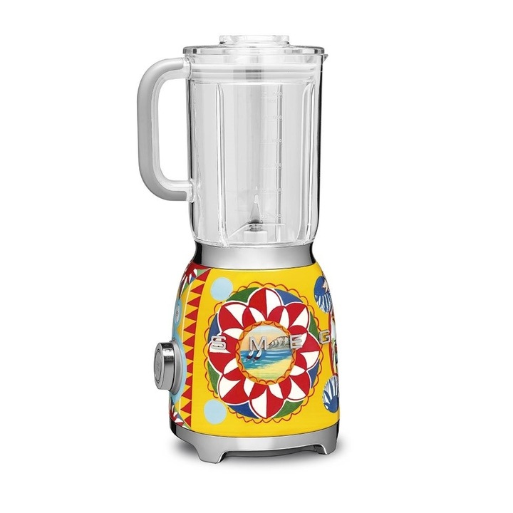 Блендер Smeg BLF01DGEU, Dolce & Gabbana, 800 W, 1.5 л кана, 4 скорости на мощност, 4 функции, Многоцветен