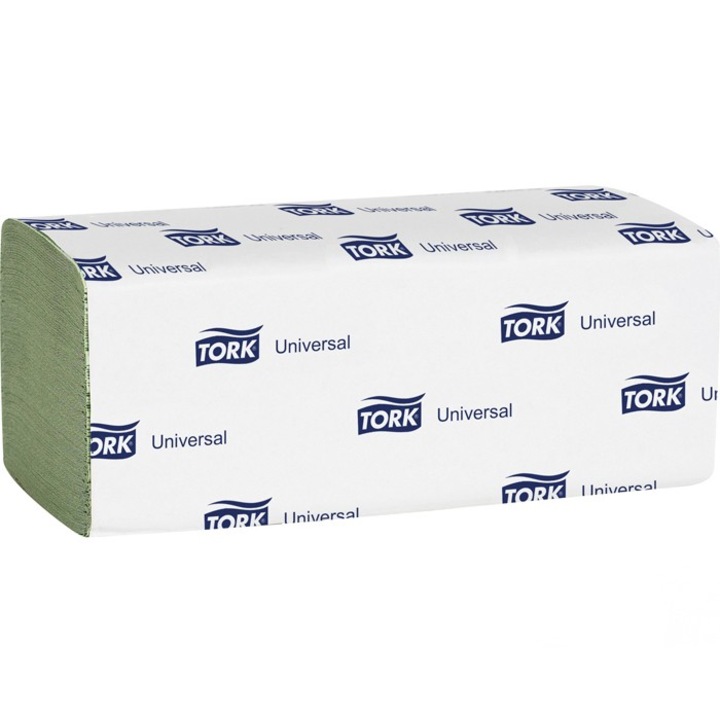 Tork hajtogatott papírtörlők, 200 db / csomag, 1 rétegű, 23 x 25 cm, 20 db csomag / doboz, zöld