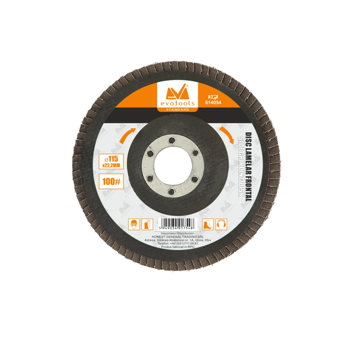 Disc Lamelar Frontal Diametru 125mm, Granulatie 80