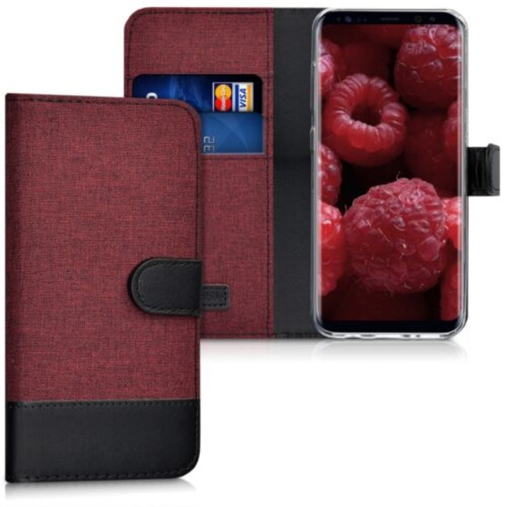 Кейс за Samsung Galaxy S8, Текстилен, Червен, 40984.20