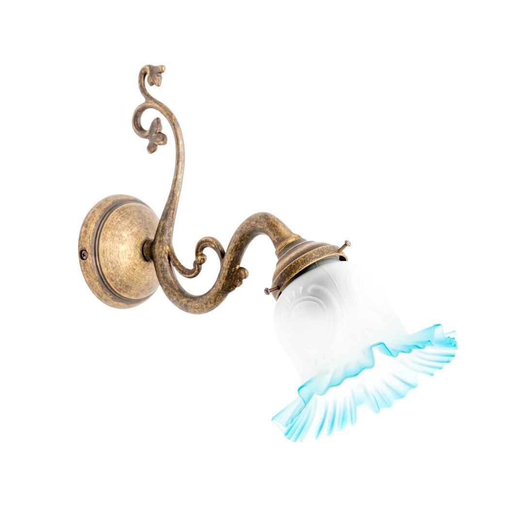 Aplica de Perete 1 Bec Poli , Vintage / Retro , Alama , Culoare Bronz Antichizat Br-090 Abj-007