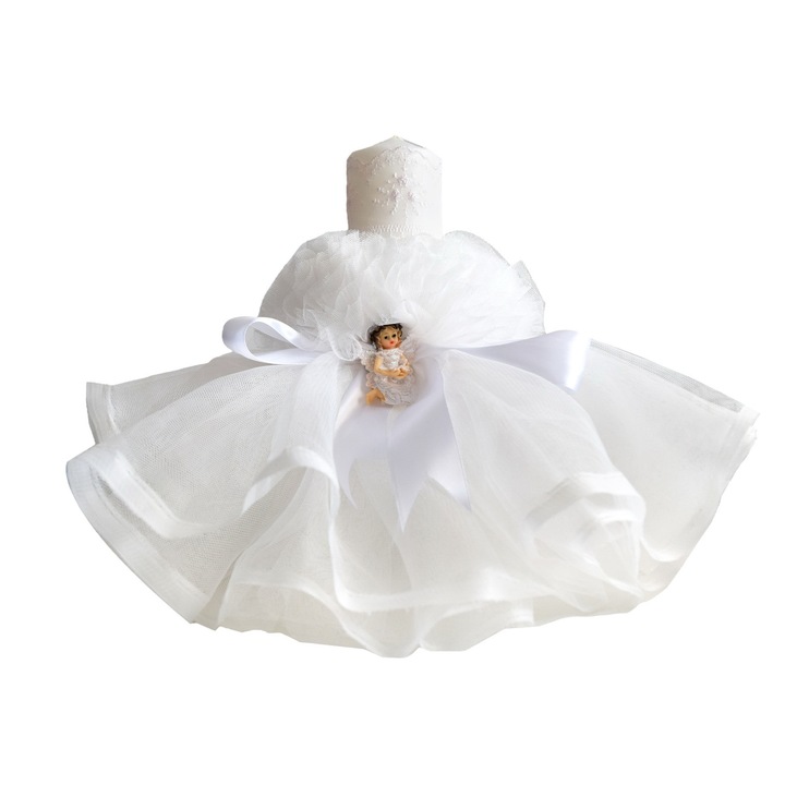 Lumanare botez diafana cu ingeras Creativ625