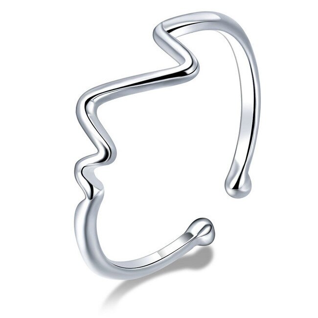 Inel din Argint The ECG, Marime Reglabila