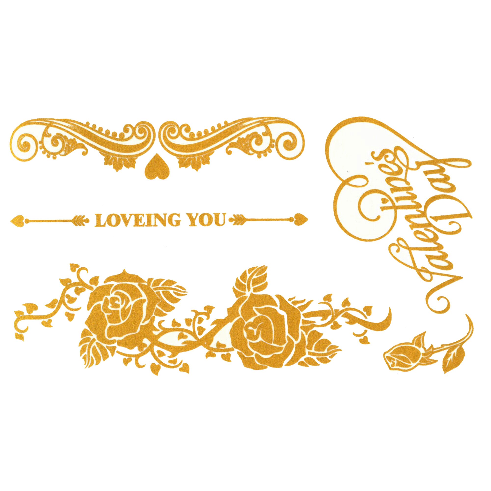 Tatuaj temporar -loveing you- 10x17cm