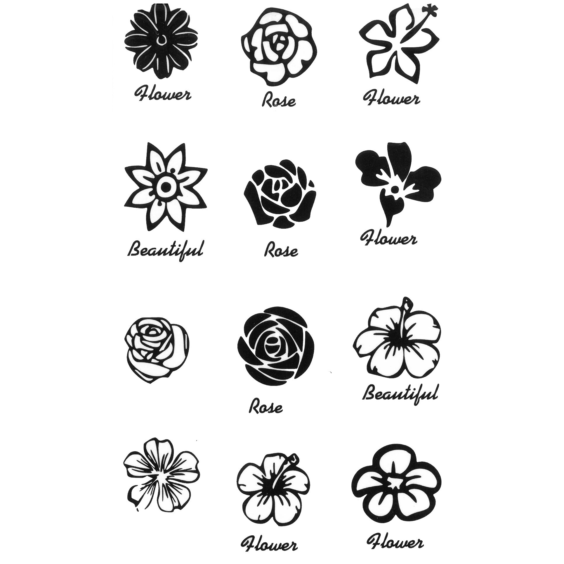 Tatuaj temporar -beautiful- 10x17cm