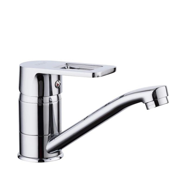 Смесител за кухня, среден кран, TRENDY S, гланциран хром