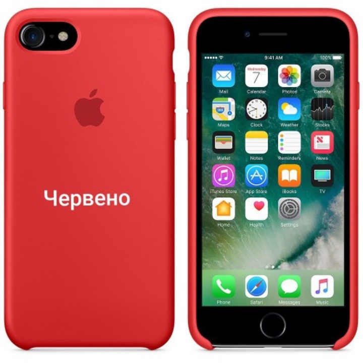 Защитен калъф Slicone за Apple iPhone 11 Pro, Червен