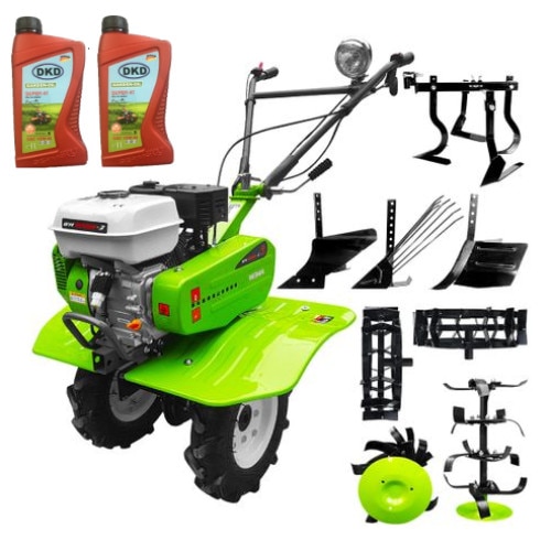 Pachet motosapa Weima WM 900 cu motor de 7 CP, benzina, freze cu latime 80-100 cm,roti cauciuc, roti metal, plug arat, rarita reglabila, plug cartofi, prasitoare + CADOU 1L Ulei motor + 1l ulei transmisie