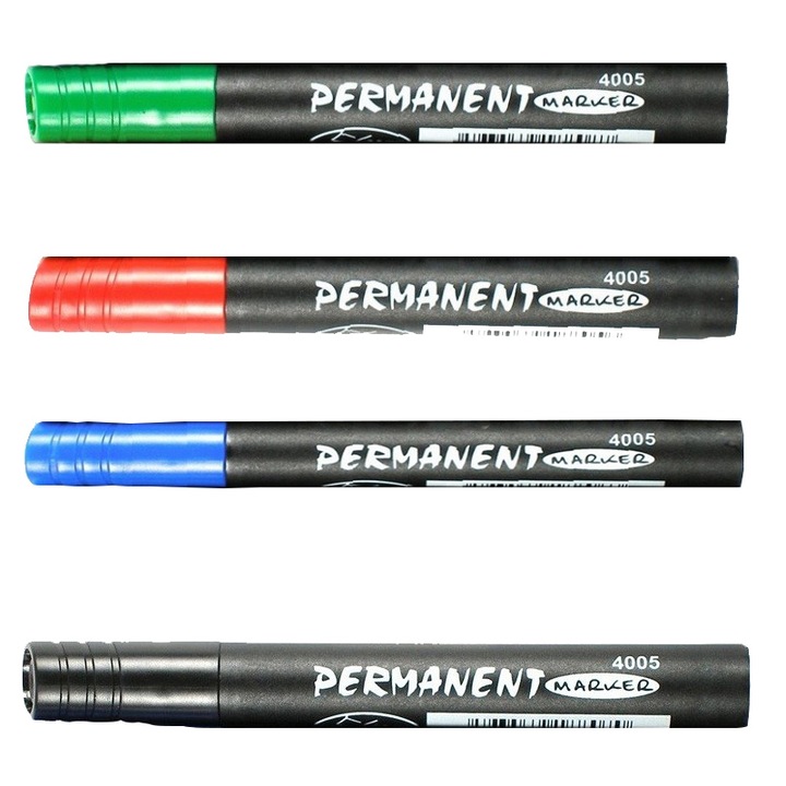 Set 4 culori permanent varf gros Koh-I-Noor