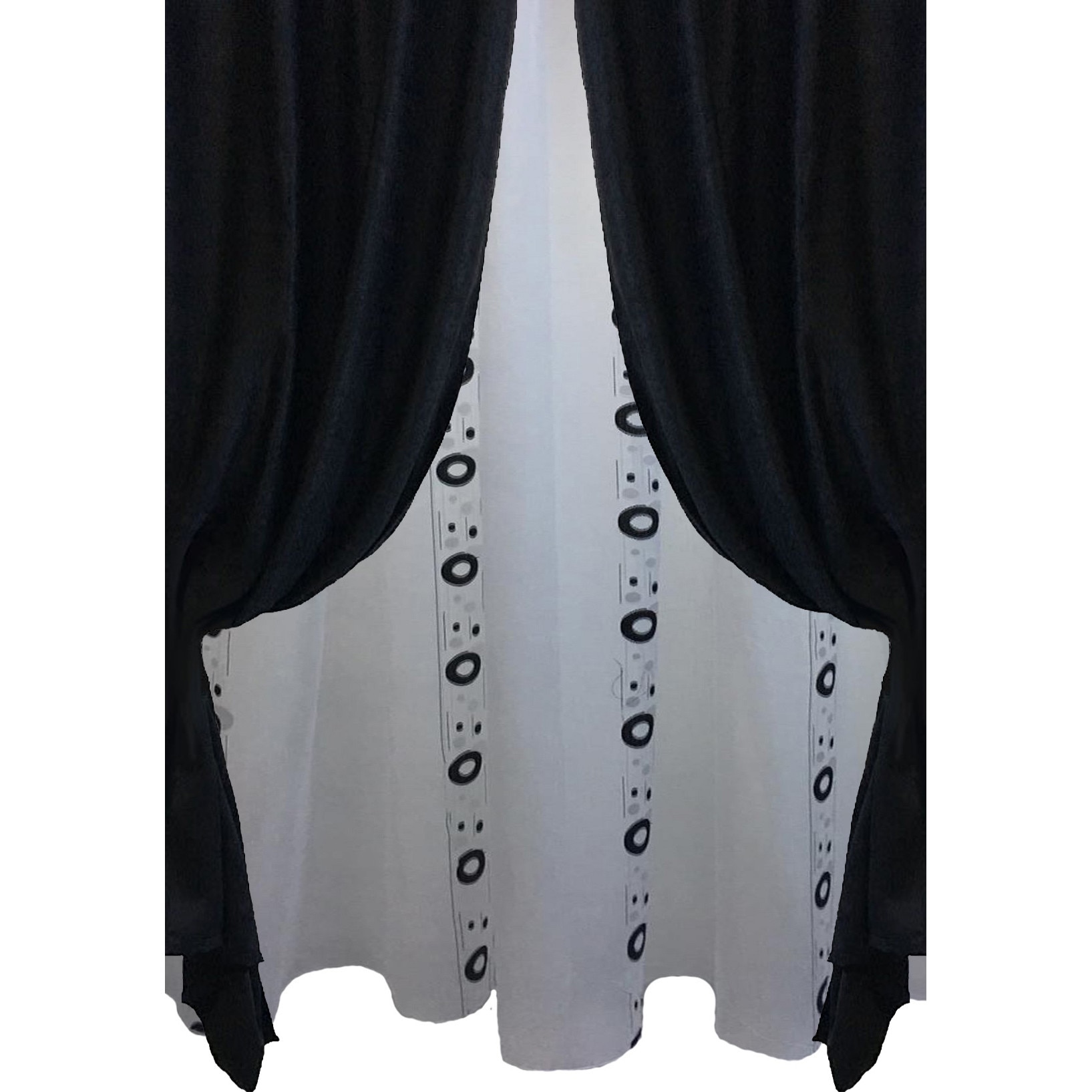 Set doua draperii si perdea Dark Sky by Liz Line - SDP1