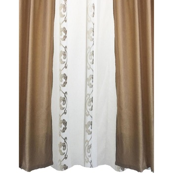 Set doua draperii si perdea Cappuccino Cream by Liz Line-SDP16 Set doua draperii si perdea Cappuccino Cream by Liz Line-SDP16