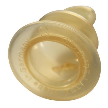 Tetina ortodontica latex Nip, 0-6 luni, marimea 1, orificiu S Tetina ortodontica latex Nip, 0-6 luni, marimea 1, orificiu S