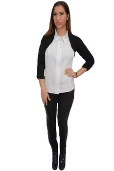 Bolero rafinat,guler rotund,maneca pana la cot,D&J Exclusive, Negru Bolero rafinat,guler rotund,maneca pana la cot,D&J Exclusive, Negru