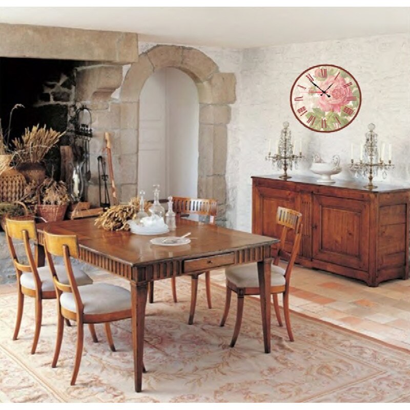 Декоративен стенен часовник Rose, ARD DECOR България, 30см - eMAG.bg