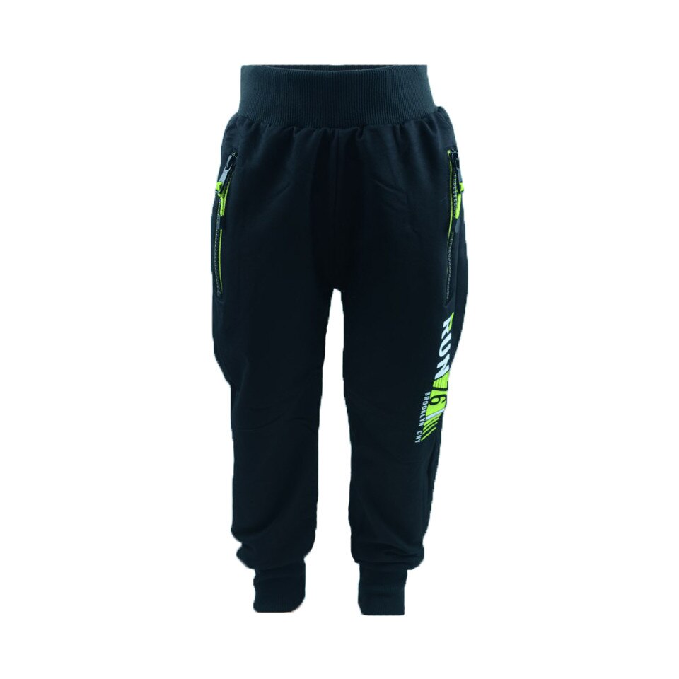Pantaloni sport baieti Happy House WB-2583N, Negru, 128